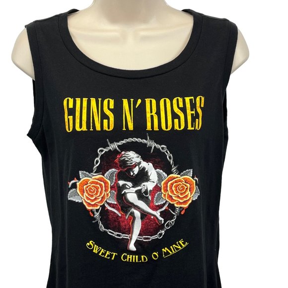 Guns N' Roses Sweet Child of Mine Graphic T Shirt Tank Top Womens XL Bravado - Picture 3 of 7
